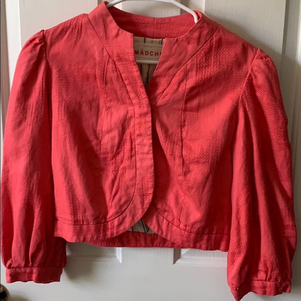 Pink Anthropologie Blazer